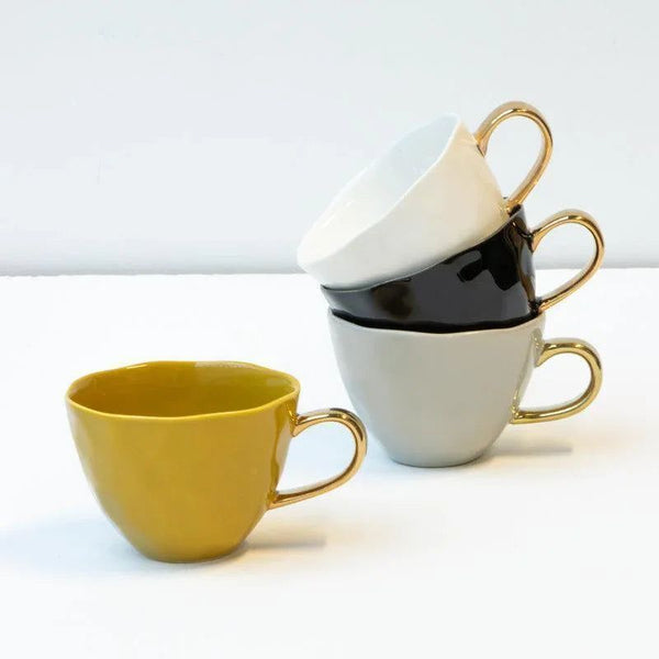 Good Morning kop Cappuccino / Tea Ø11 cm - Amber Green - Set van 4
