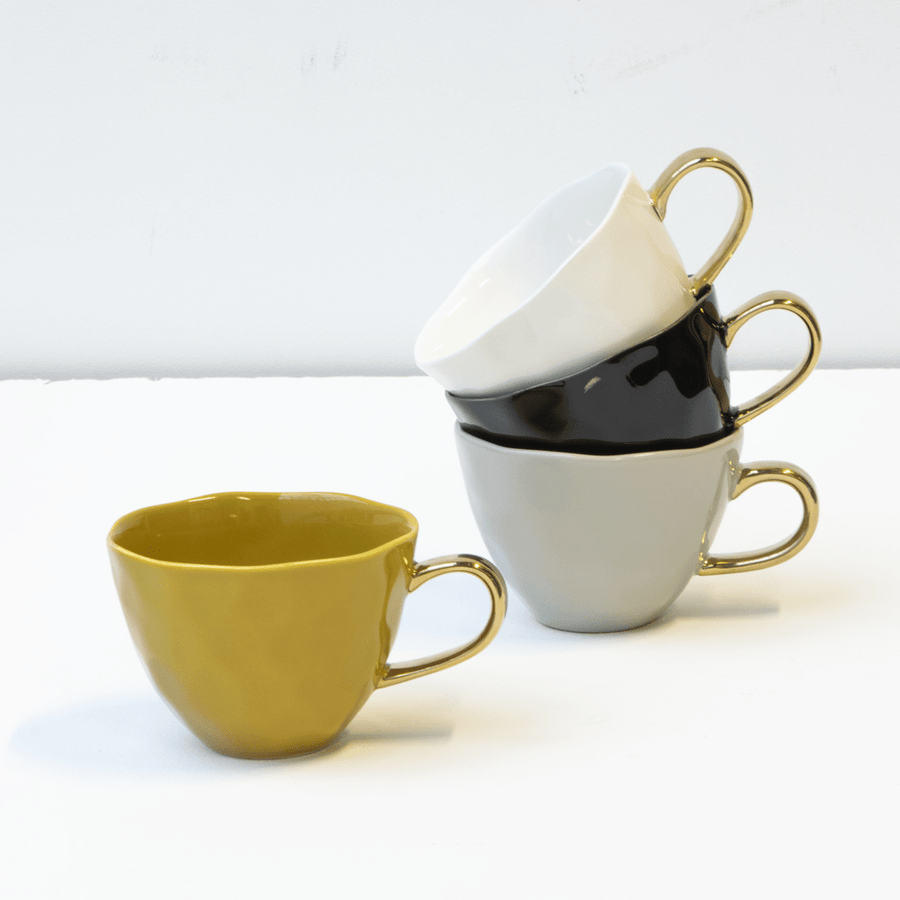 Good Morning kop Cappuccino / Tea Ø11 cm - Amber Green - Set van 4