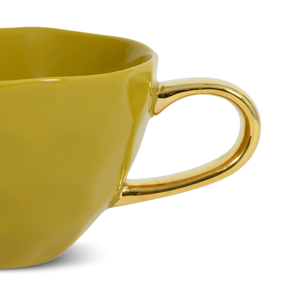 Good Morning kop Cappuccino / Tea Ø11 cm - Amber Green - Set van 4