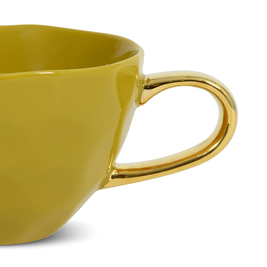 Good Morning kop Cappuccino / Tea Ø11 cm - Amber Green - Set van 4
