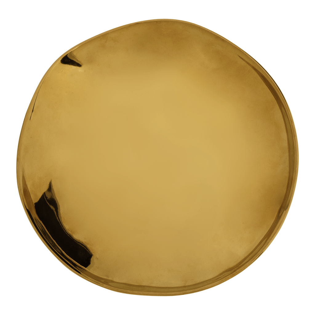 Good Morning bord Ø21 cm - Gold - Set van 4