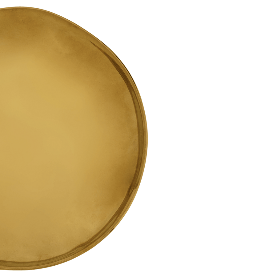 Good Morning bord Ø21 cm - Gold - Set van 4