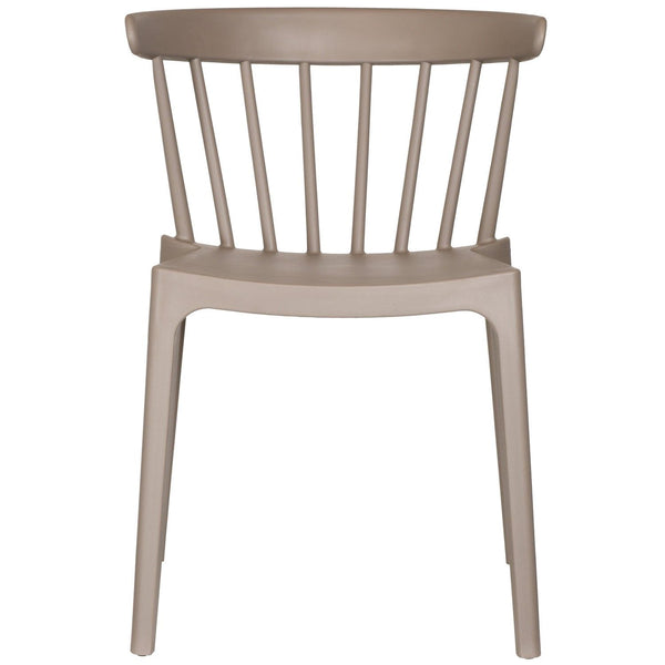 BLISS TUINSTOEL MET SPIJLEN KUNSTSTOF TAUPE