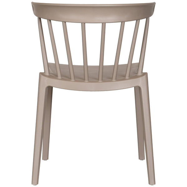 BLISS TUINSTOEL MET SPIJLEN KUNSTSTOF TAUPE