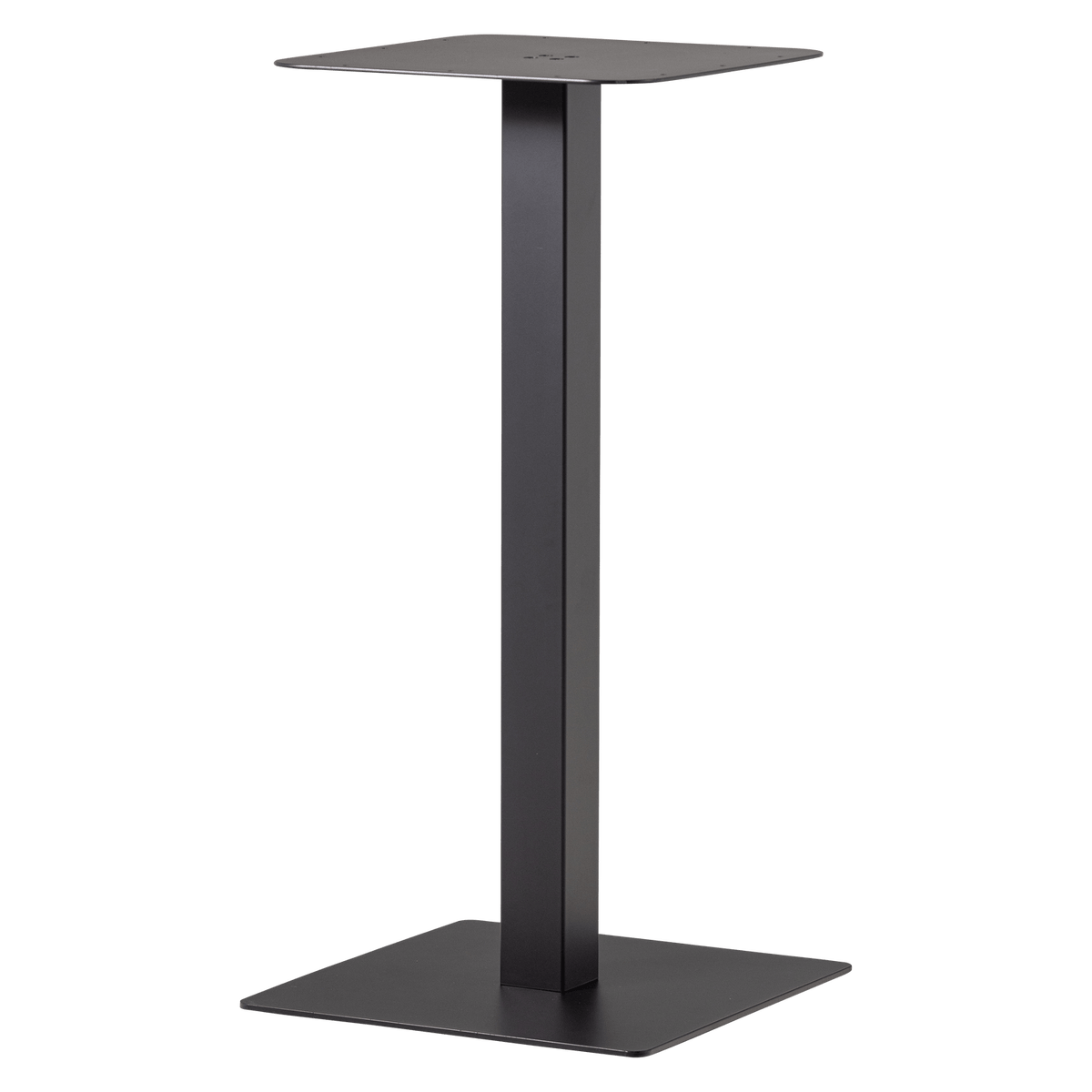 BISTRO VIERKANTE BARTAFEL POOT METAAL ZWART 105X50X50 CM