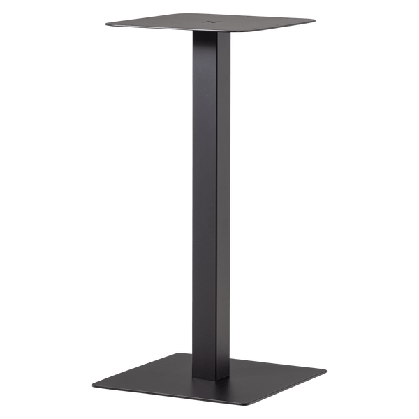 BISTRO VIERKANTE BARTAFEL POOT METAAL ZWART 105X50X50 CM