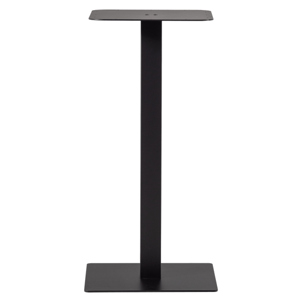 BISTRO VIERKANTE BARTAFEL POOT METAAL ZWART 105X50X50 CM