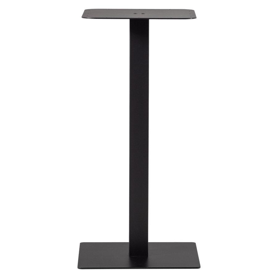 BISTRO VIERKANTE BARTAFEL POOT METAAL ZWART 105X50X50 CM