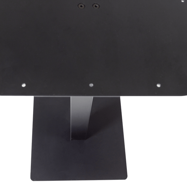 BISTRO VIERKANTE BARTAFEL POOT METAAL ZWART 105X50X50 CM