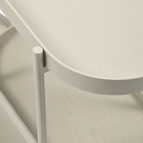 NOAN SIDETABLE HOUT/METAAL ANTIEK BEIGE