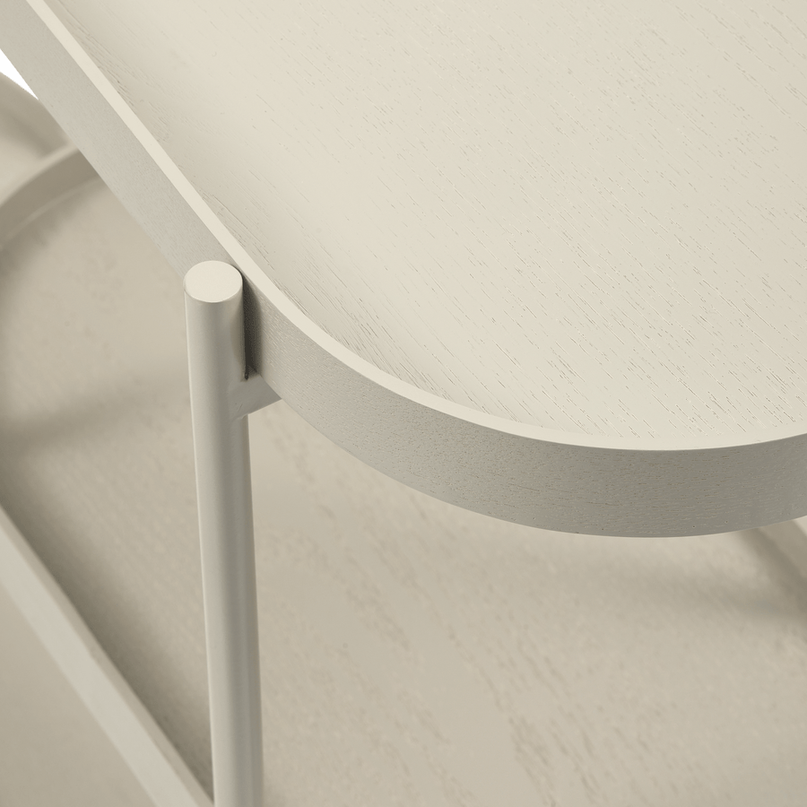 NOAN SIDETABLE HOUT/METAAL ANTIEK BEIGE