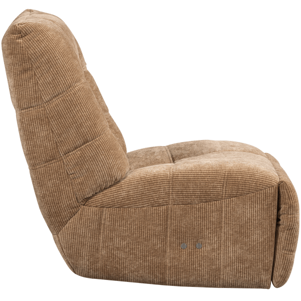 HEIN RELAXFAUTEUIL ELEKTRISCH GEWEVEN RIB LICHTBRUIN