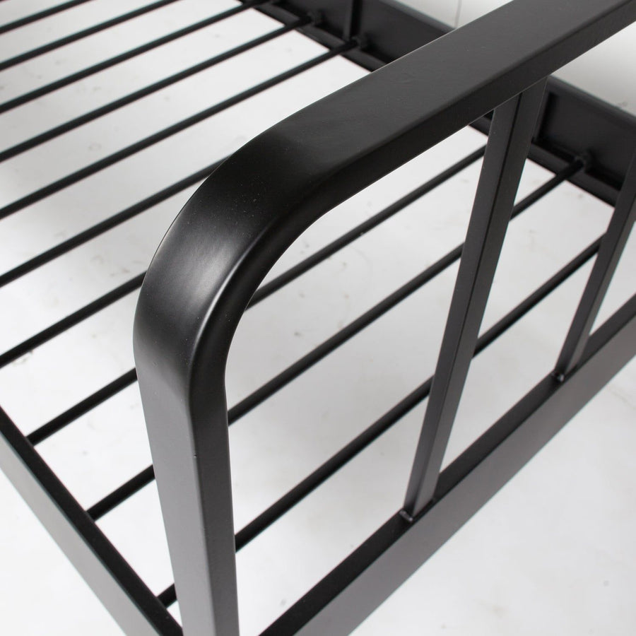 MEES BED METAAL ZWART 90X200 CM