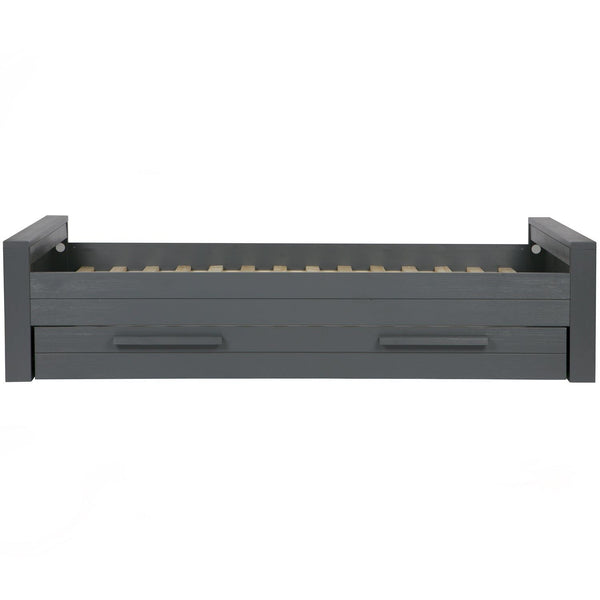 DENNIS BED 90X200 CM GRENEN STEEL GREY GEBORSTELD [fsc]