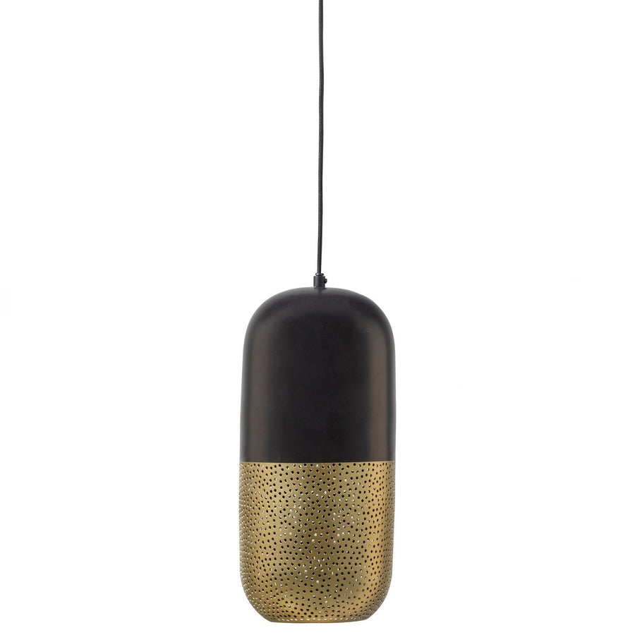 TIRSA HANGLAMP 46 CM METAAL ZWART/MESSING