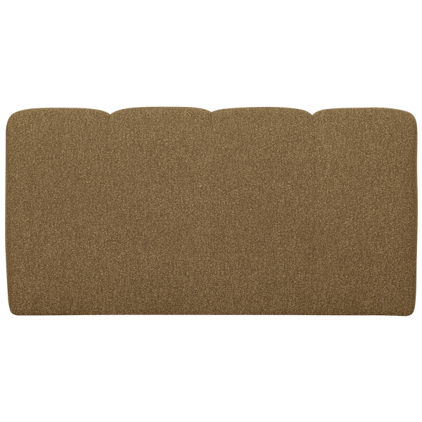 MOJO EETBANK 164 CM RUGLEUNING BOUCLE GEEL/BRUIN MELANGE