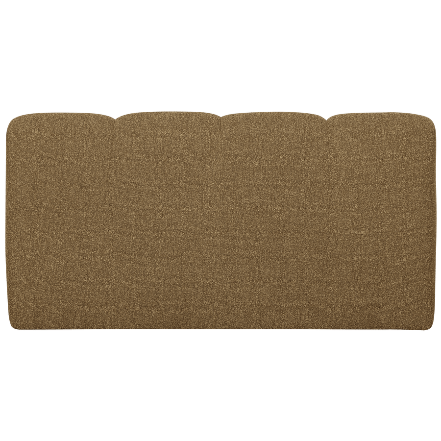 MOJO EETBANK 164 CM RUGLEUNING BOUCLE GEEL/BRUIN MELANGE