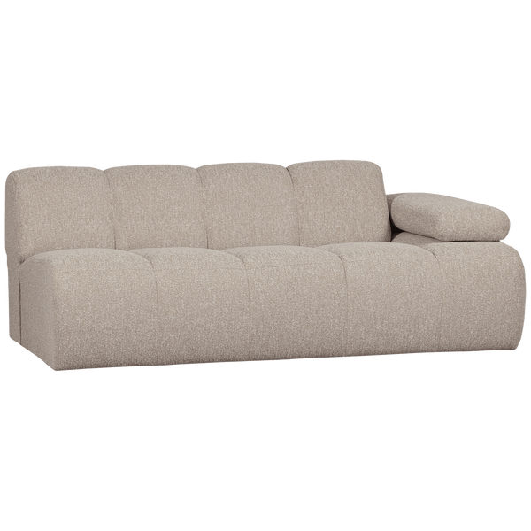 MOJO 2-ZITS ELEMENT ARM RECHTS BOUCLE BEIGE MELANGE