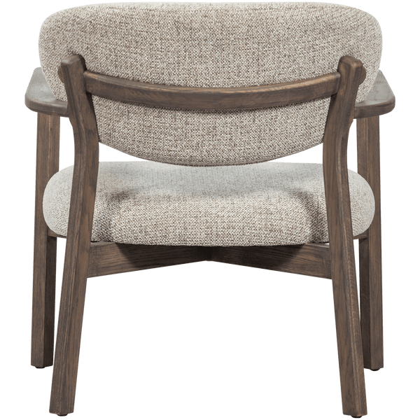 UDAR FAUTEUIL NATUREL MET HOUTEN FRAME BRUIN