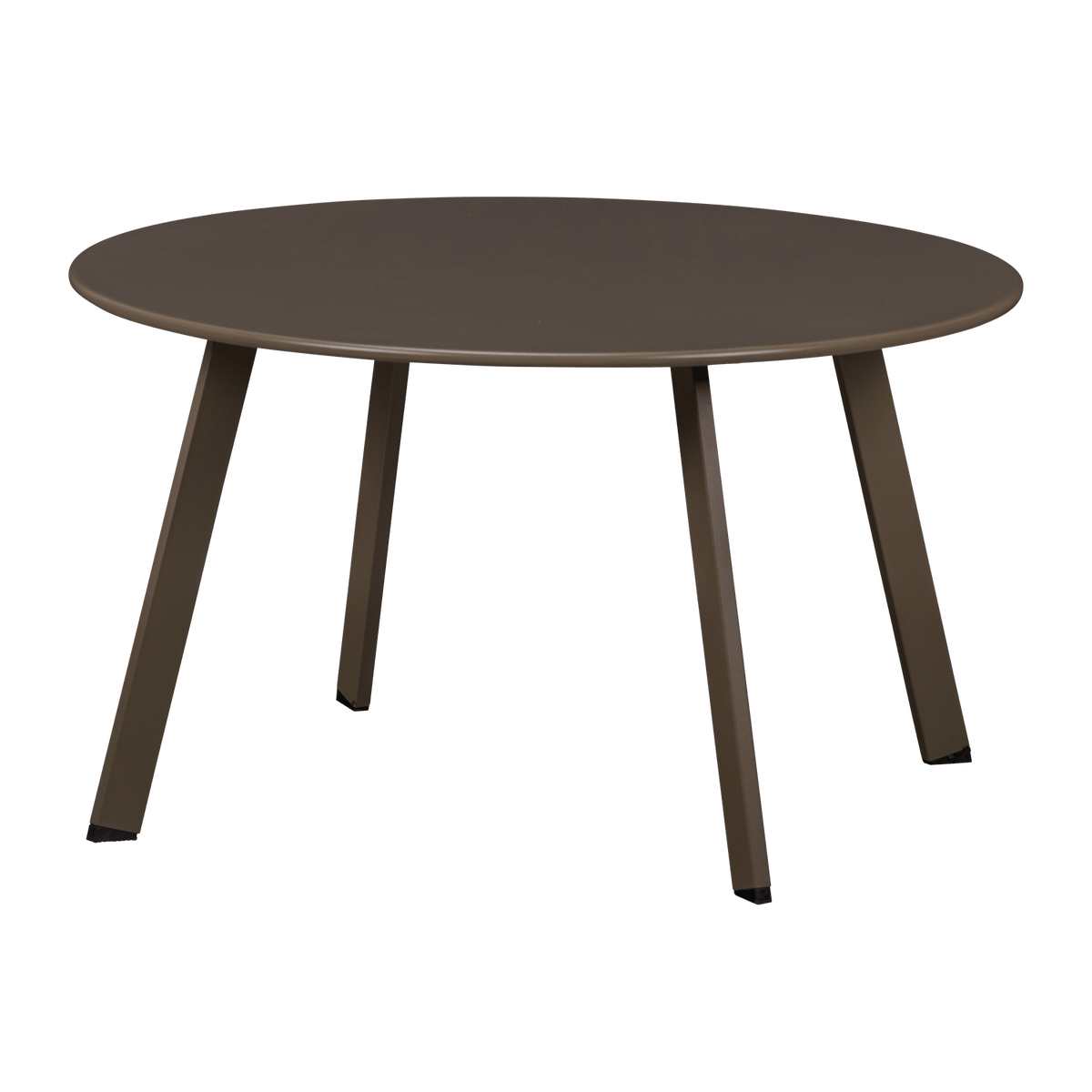 FER TUIN BIJZETTAFEL O70 CM METAAL DONKERBRUIN