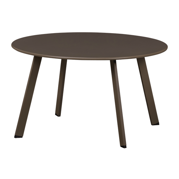 FER TUIN BIJZETTAFEL O70 CM METAAL DONKERBRUIN