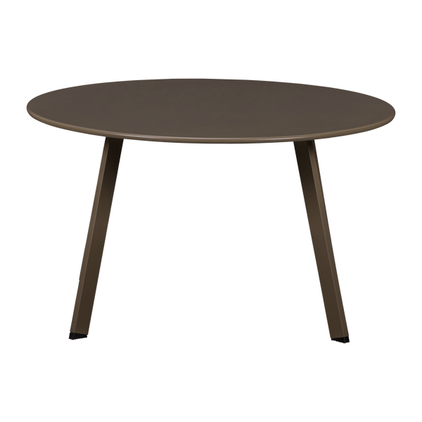 FER TUIN BIJZETTAFEL O70 CM METAAL DONKERBRUIN