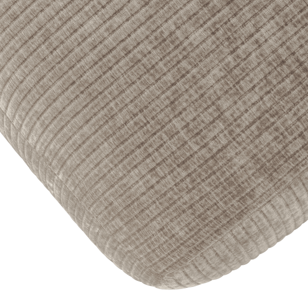 MOJO EETBANK 164 CM RIBSTOF DONKERZAND
