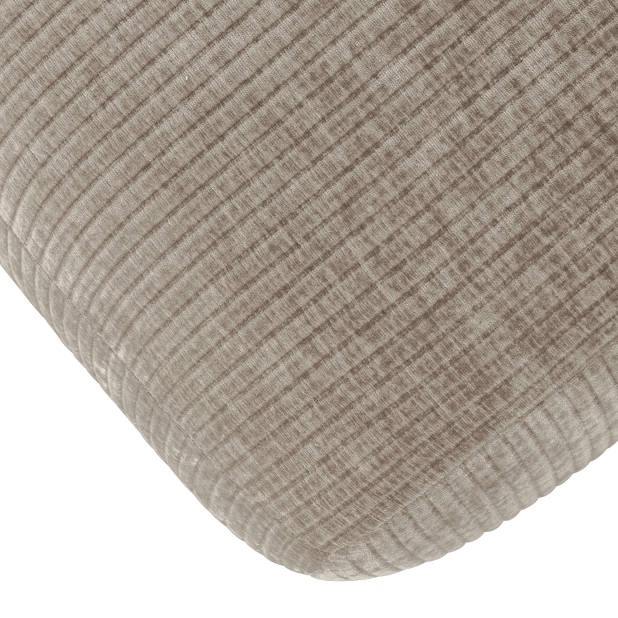 MOJO EETBANK 164 CM RIBSTOF DONKERZAND
