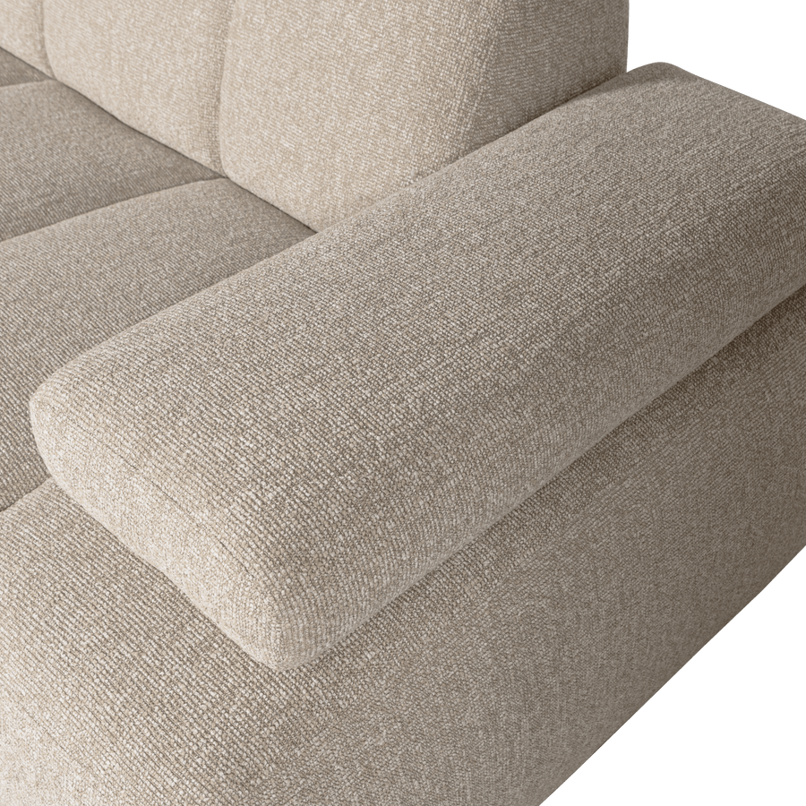 MOJO 1,5-ZITS ELEMENT ARM RECHTS BOUCLE BEIGE MELANGE