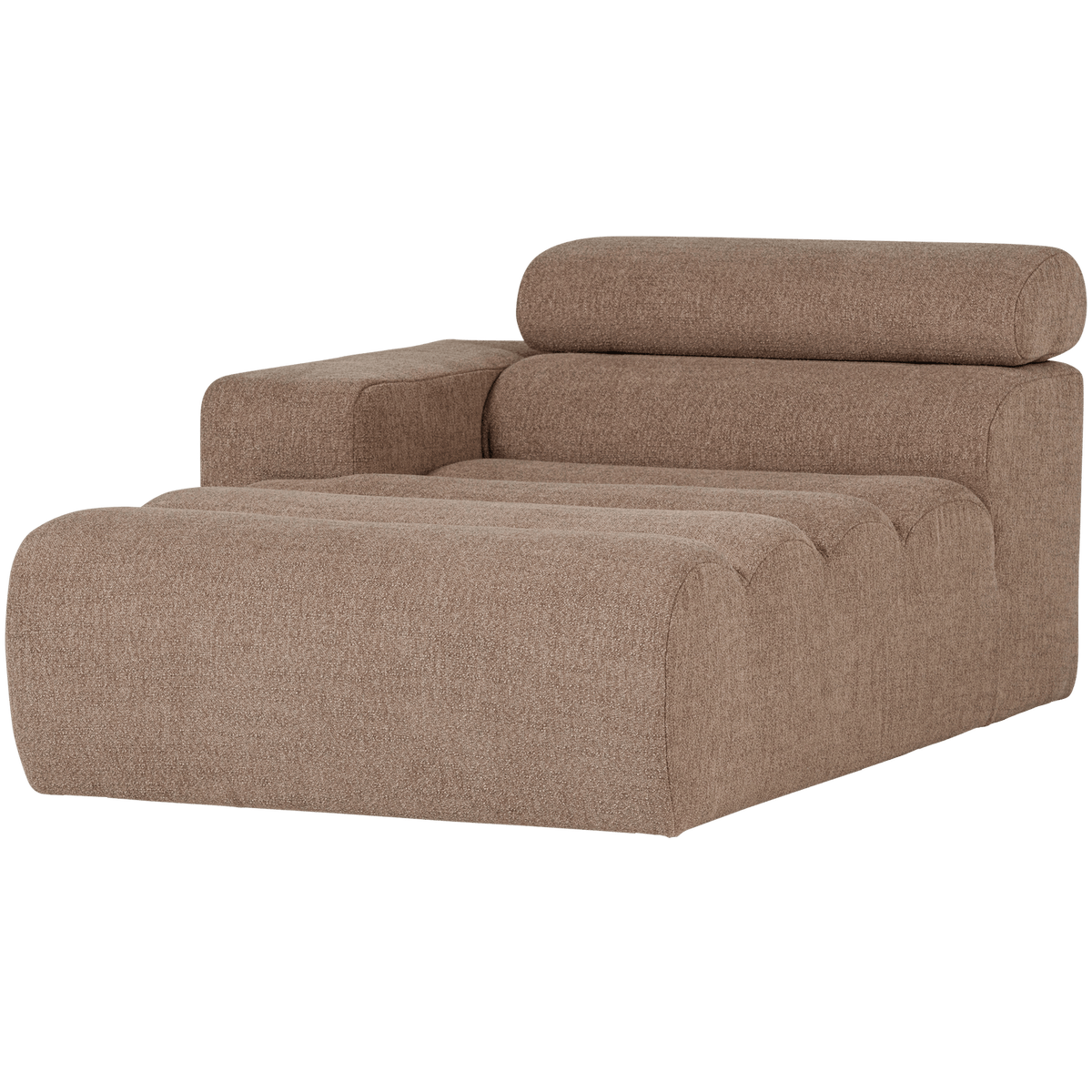 NOVI CHAISE LONGUE ELEMENT ARM LINKS BOUCLE TAUPE