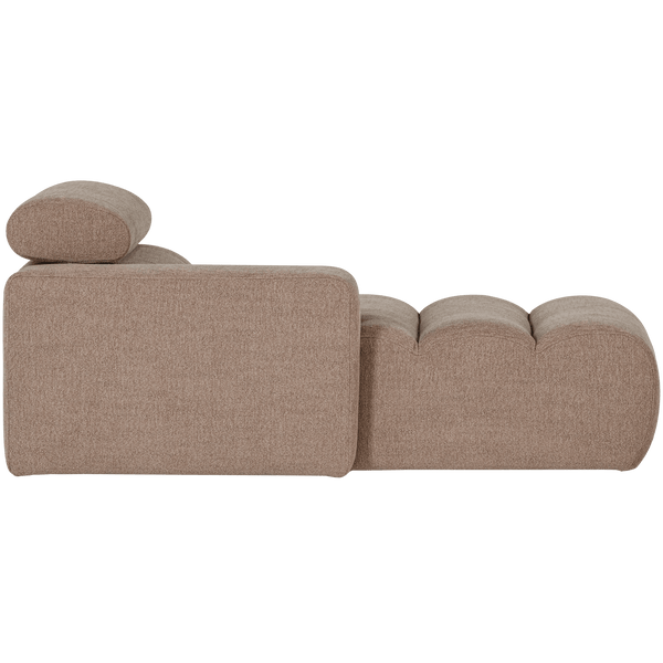 NOVI CHAISE LONGUE ELEMENT ARM LINKS BOUCLE TAUPE