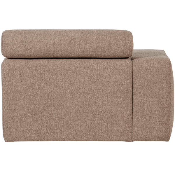 NOVI CHAISE LONGUE ELEMENT ARM LINKS BOUCLE TAUPE