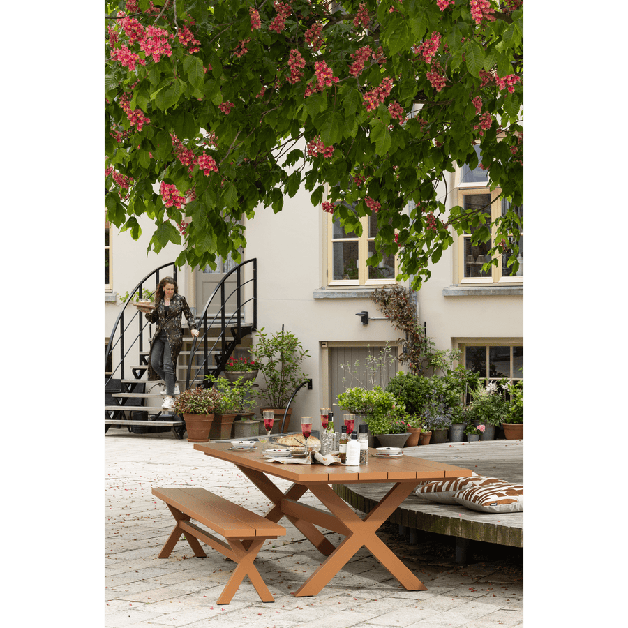 DELTA PICKNICK TUINTAFEL ALUMINIUM TERRA 220X100 CM