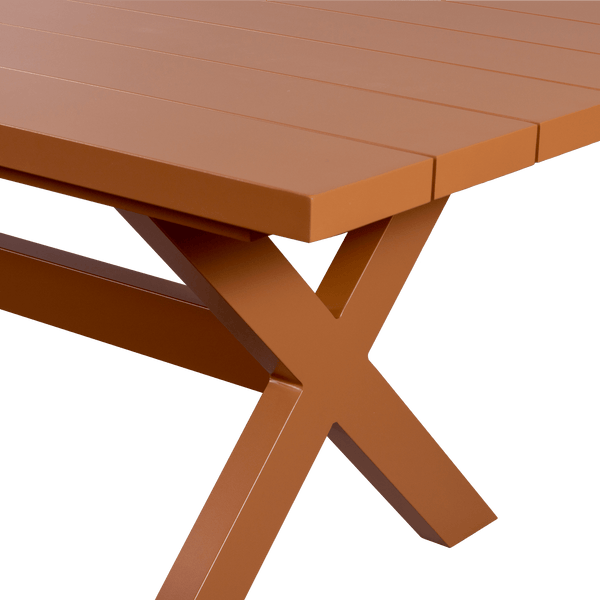 DELTA PICKNICK TUINTAFEL ALUMINIUM TERRA 220X100 CM