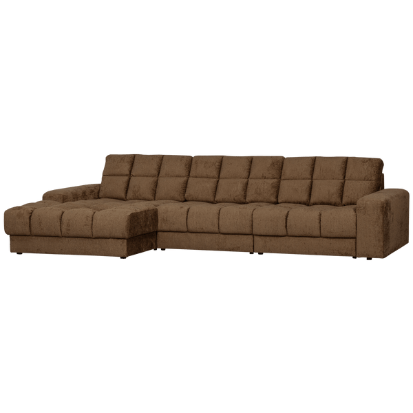 SECOND DATE CHAISE LONGUE LINKS STRUCTURE VELVET BRASS