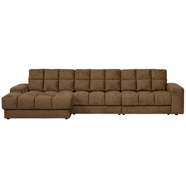 SECOND DATE CHAISE LONGUE LINKS STRUCTURE VELVET BRASS