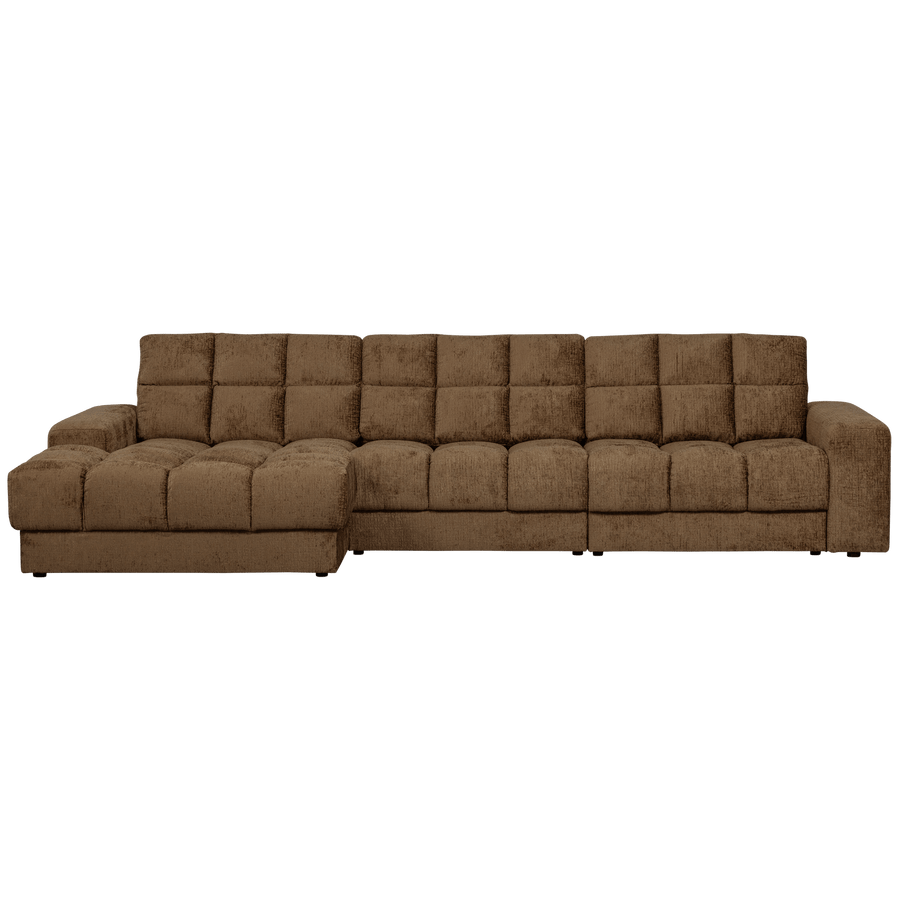 SECOND DATE CHAISE LONGUE LINKS STRUCTURE VELVET BRASS