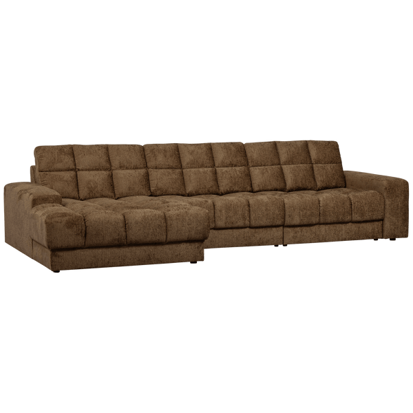 SECOND DATE CHAISE LONGUE LINKS STRUCTURE VELVET BRASS