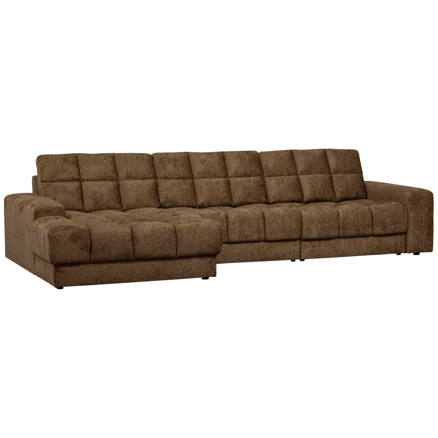 SECOND DATE CHAISE LONGUE LINKS STRUCTURE VELVET BRASS
