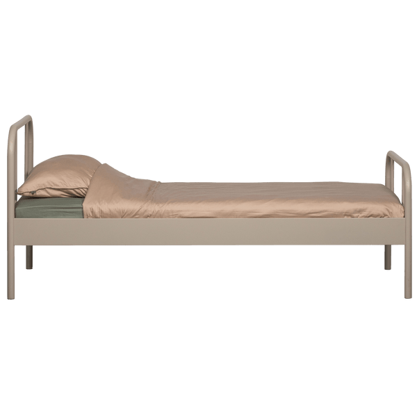 MATA 1-PERSOONS BED METAAL ZAND 90X200 CM