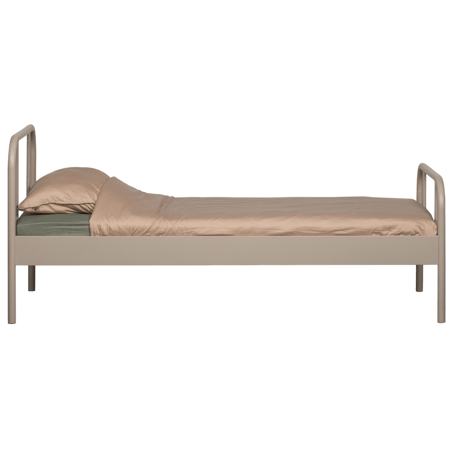 MATA 1-PERSOONS BED METAAL ZAND 90X200 CM