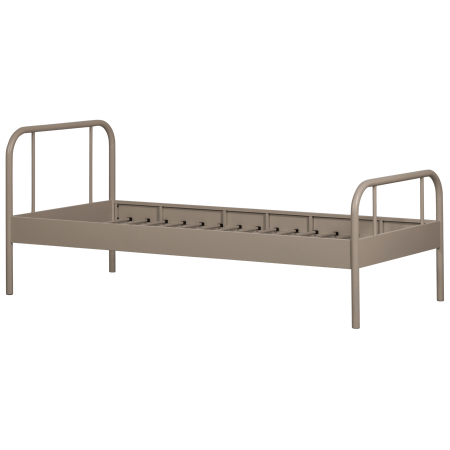 MATA 1-PERSOONS BED METAAL ZAND 90X200 CM