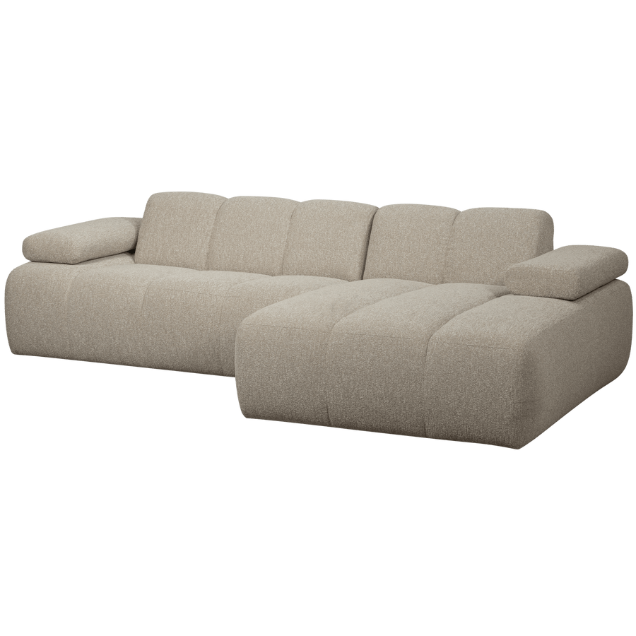 MOJO CHAISE LONGUE BANK RECHTS BOUCLE BEIGE MELANGE