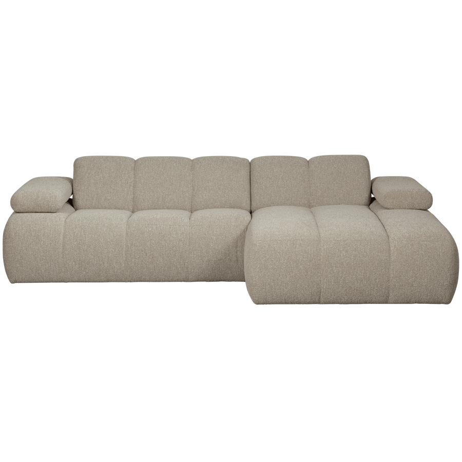 MOJO CHAISE LONGUE BANK RECHTS BOUCLE BEIGE MELANGE
