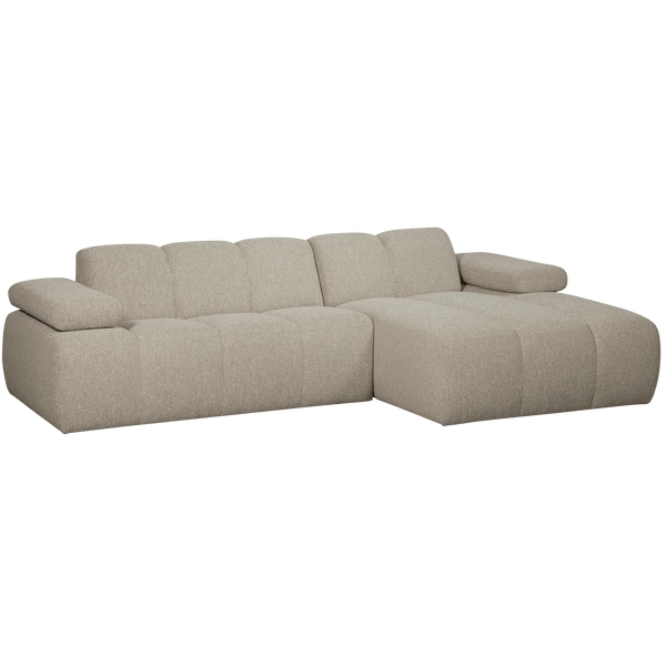 MOJO CHAISE LONGUE BANK RECHTS BOUCLE BEIGE MELANGE