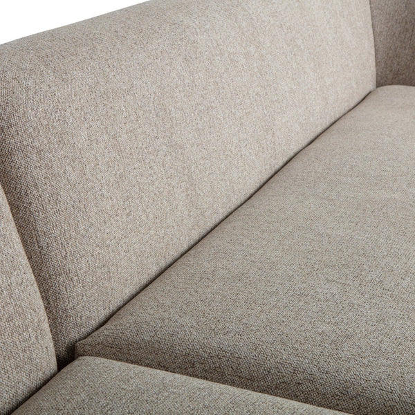 SLOPING HOEKBANK LINKS NATUREL MELANGE