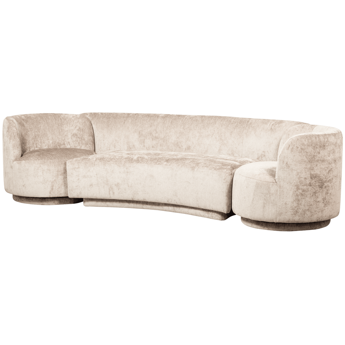 COMBI-POPULAR: BANKJE + Fauteuil NATUREL