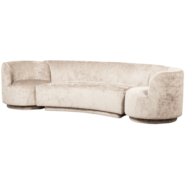 COMBI-POPULAR: BANKJE + Fauteuil NATUREL