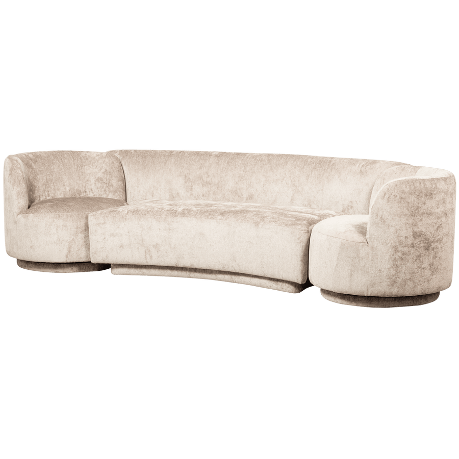 COMBI-POPULAR: BANKJE + Fauteuil NATUREL