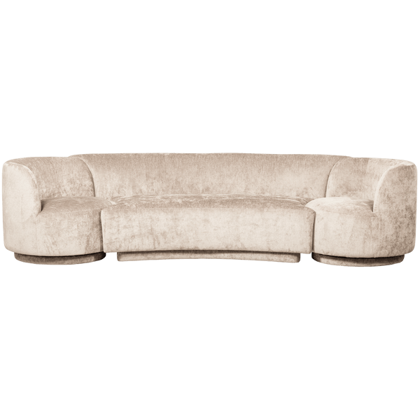 COMBI-POPULAR: BANKJE + Fauteuil NATUREL